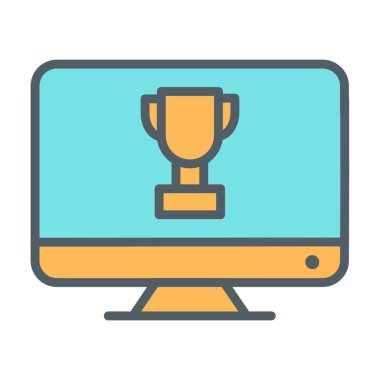 Önde gelen ödül simgesi soyut bir grupta izole edildi