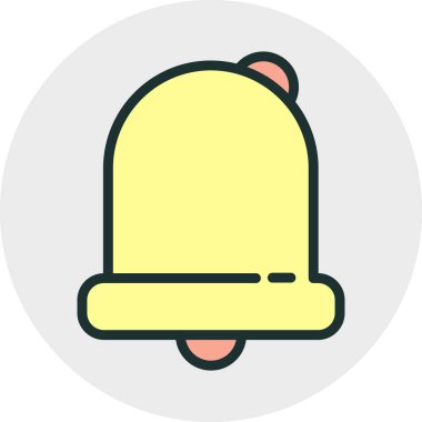 Soyut arkaplanda alarm simgesi izole edildi