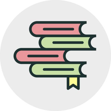 Soyut arkaplanda kitap simgesi izole edildi