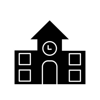 okul simgesi soyut arkaplanda izole edildi