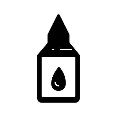 Yapıştırıcı simgesi soyut arkaplanda izole edildi