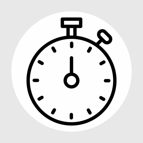 Stop Watch Icon Isolated Abstract Backgroun — ストックベクタ