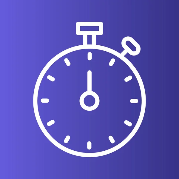 Detener Icono Del Reloj Aislado Fondo Abstracto — Archivo Imágenes Vectoriales