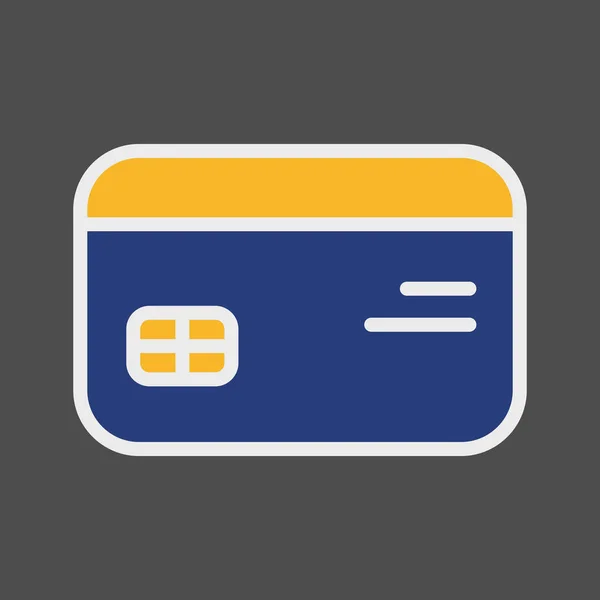 Kredittkortikon Som Isolert Abstrakt Bakgrunnsgruppe – stockvektor
