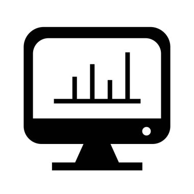 Soyut arkaplanda sunum simgesi izole edildi