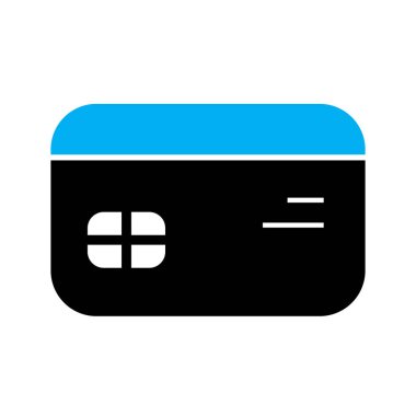 Soyut arkaplanda kredi kartı simgesi izole edildi