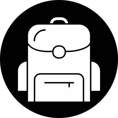 Soyut arkaplanda torba simgesi izole edildi