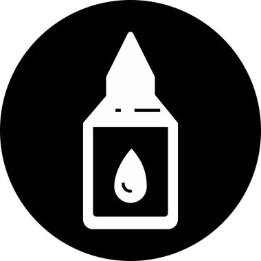 Yapıştırıcı simgesi soyut arkaplanda izole edildi