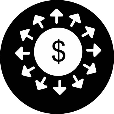Soyut arkaplanda izole edilmiş hızlı para simgesi