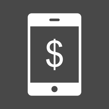 Çevrimiçi pazarlama simgesi soyut arkaplanda izole edildi