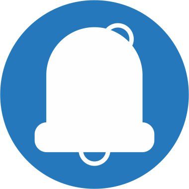 Soyut arkaplanda alarm simgesi izole edildi