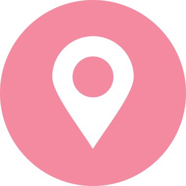 konum simgesi soyut arkaplanda izole edildi