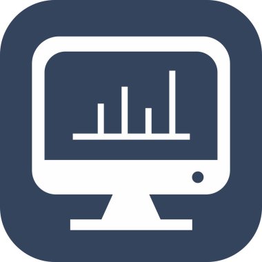 Soyut arkaplanda sunum simgesi izole edildi