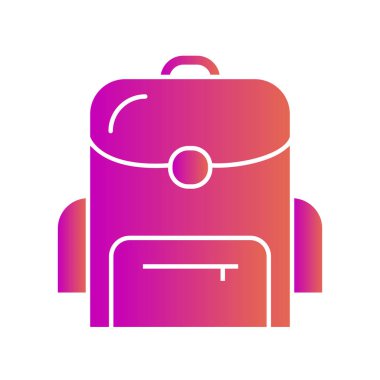 Soyut arkaplanda torba simgesi izole edildi