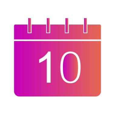 Takvim simgesi soyut arkaplanda izole edildi