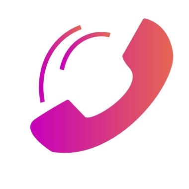 Soyut arkaplanda telefon simgesi izole edildi