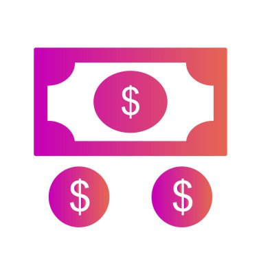 Para birimi simgesi soyut arkaplanda izole edildi