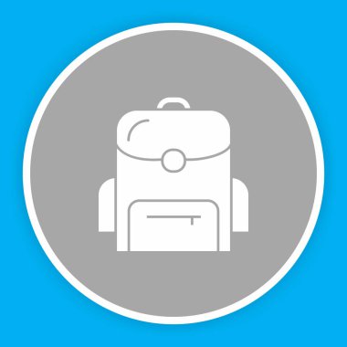 Soyut arkaplanda torba simgesi izole edildi