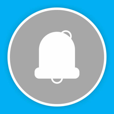 Soyut arkaplanda alarm simgesi izole edildi