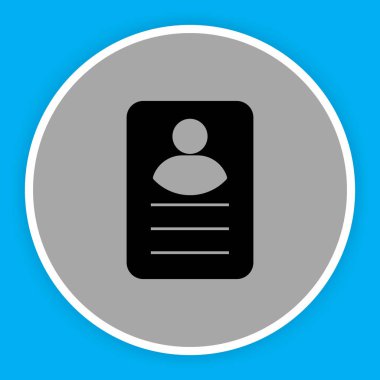 Profil simgesi soyut arkaplanda izole edildi