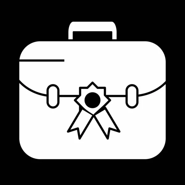 Briefcase icon isolated on abstract background — ストックベクタ