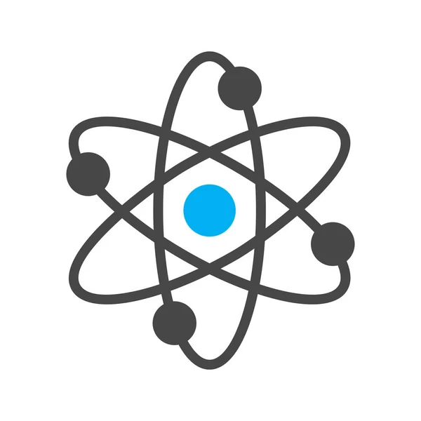 Atom ikon elszigetelt elvont háttér — Stock Vector