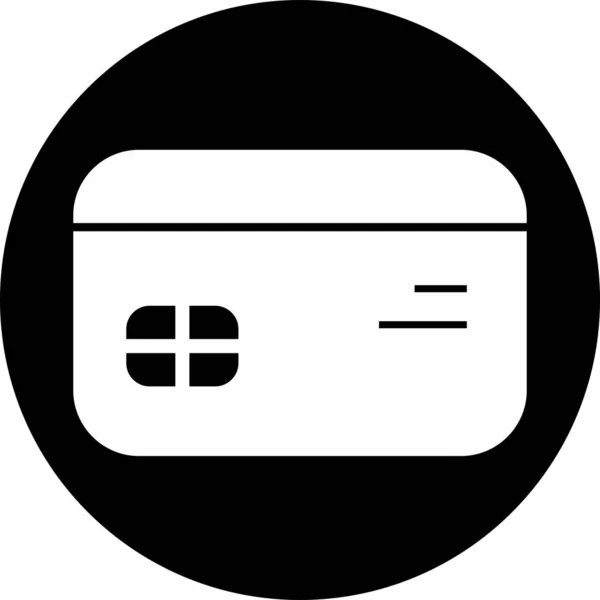 Ikona karty kredytowej izolowana na abstrakcyjnym tle — Wektor stockowy