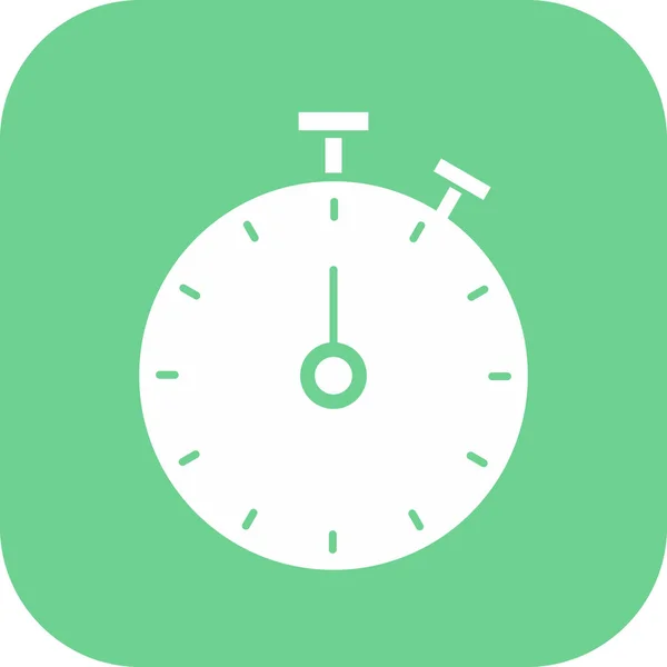 Stop Watch icono aislado sobre fondo abstracto — Vector de stock