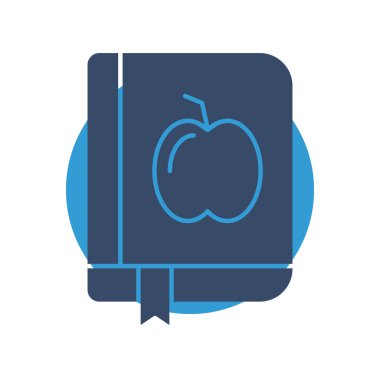 Kitap simgesi soyut arkaplanda izole edildi