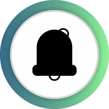 Soyut arkaplanda alarm simgesi izole edildi