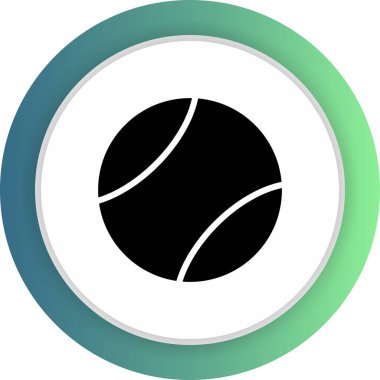 Soyut arkaplanda top simgesi izole edildi