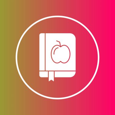 Kitap simgesi soyut arkaplanda izole edildi