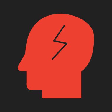 soyut arkaplanda çalışan zihin simgesi izole edildi