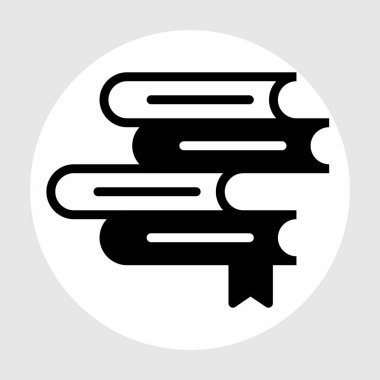 Soyut arkaplanda kitap simgesi izole edildi