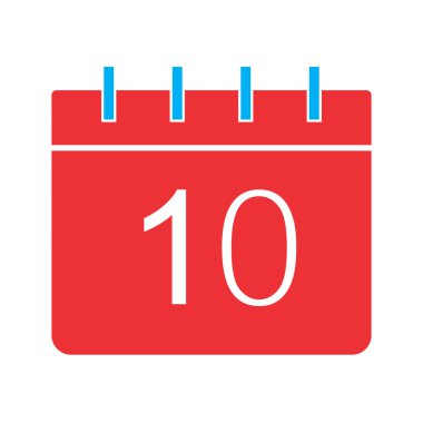 Takvim simgesi soyut arkaplanda izole edildi