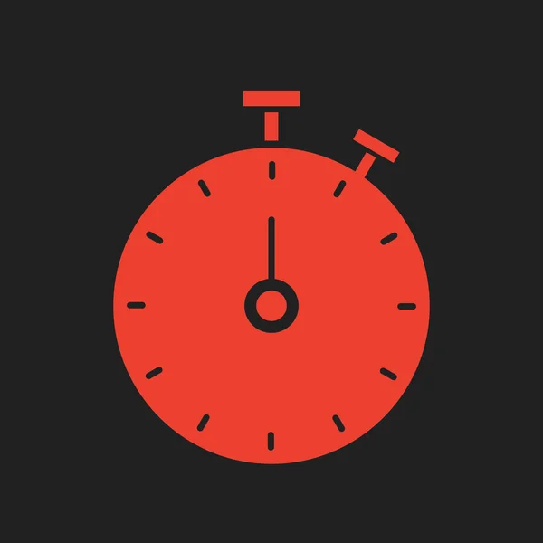 Icône Stop Watch isolé sur fond abstrait — Image vectorielle