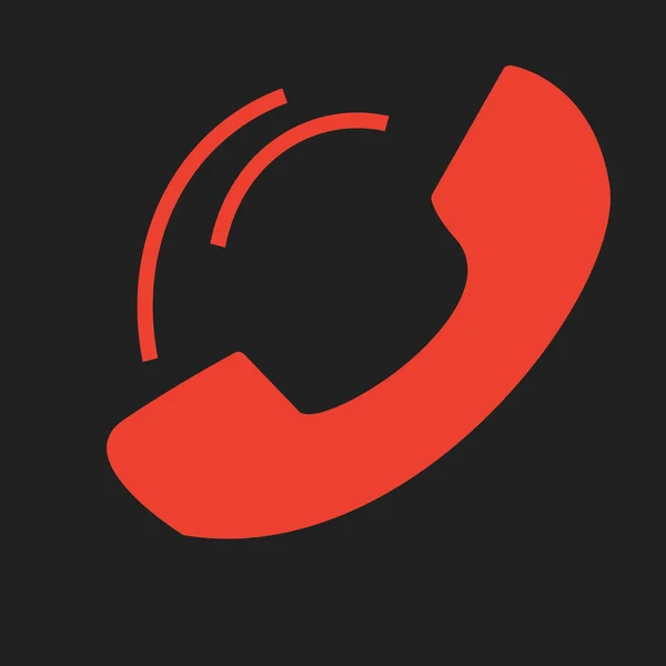 Иконка Телефона Абстрактном Фоне — стоковый вектор