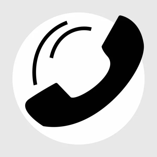 Ikona Telefonu Izolowana Abstrakcyjnym Tle — Wektor stockowy