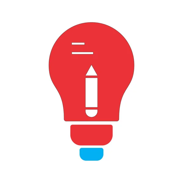 Creative Bulb ikon isolerad på abstrakt bakgrund — Stock vektor