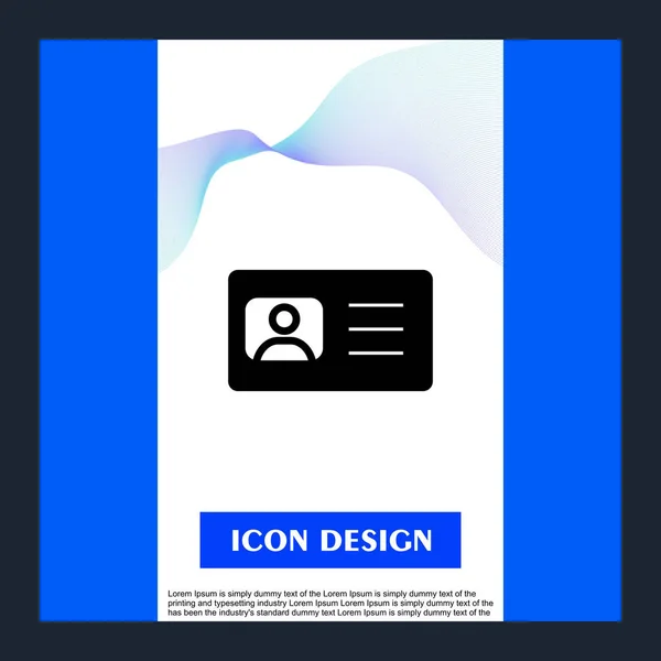 Card Icon Isolated Abstract Backgroun — Stockový vektor