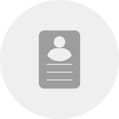 Profil simgesi soyut arkaplan grubunda izole edildi