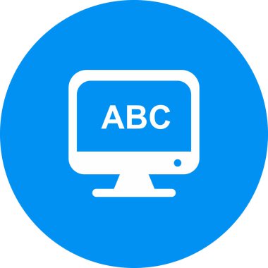 Lcd simgesi soyut bir grupta izole edildi