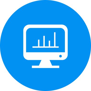 Soyut arkaplanda sunum simgesi izole edildi