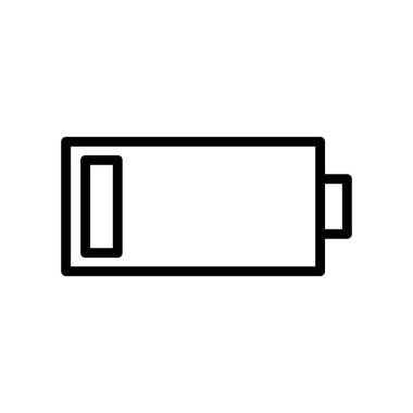 Soyut arkaplanda pil simgesi izole edildi