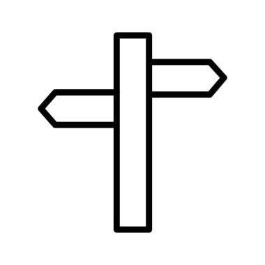 Yönlendirme simgesi soyut arkaplanda izole edildi