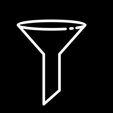  Soyut arkaplanda filtre simgesi izole edildi