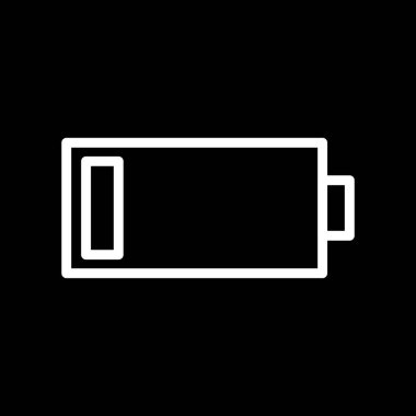 Soyut arkaplanda pil simgesi izole edildi