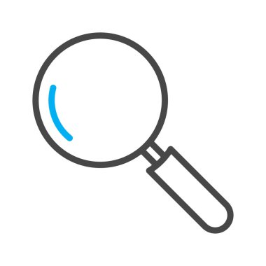 Soyut arkaplanda arama simgesi izole edildi