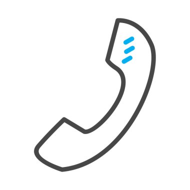 Soyut arkaplanda telefon simgesi izole edildi