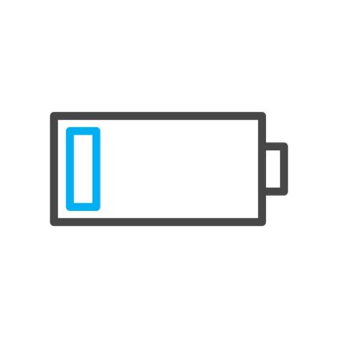 Soyut arkaplanda pil simgesi izole edildi